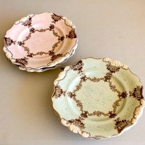 Vintage dessert plates s/4